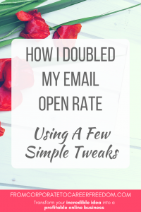 How I doubled my email open rate with a few simple tweaks