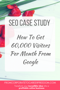 SEO Case Study How To Get 60k Visitors Per Month From Google